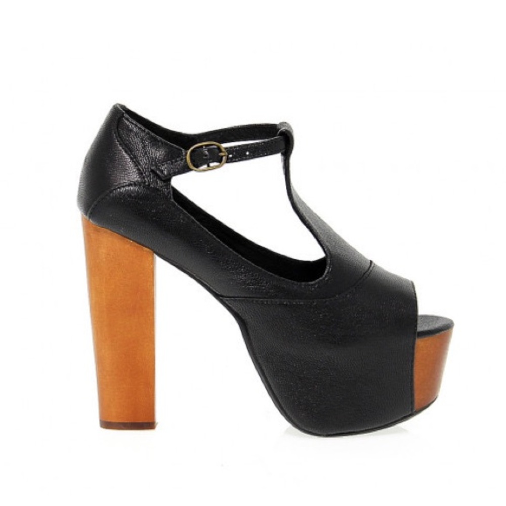 JEFFREY CAMPBELL Foxy Wood Platform
